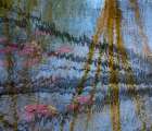 Lily pond reflection abstract Art Print